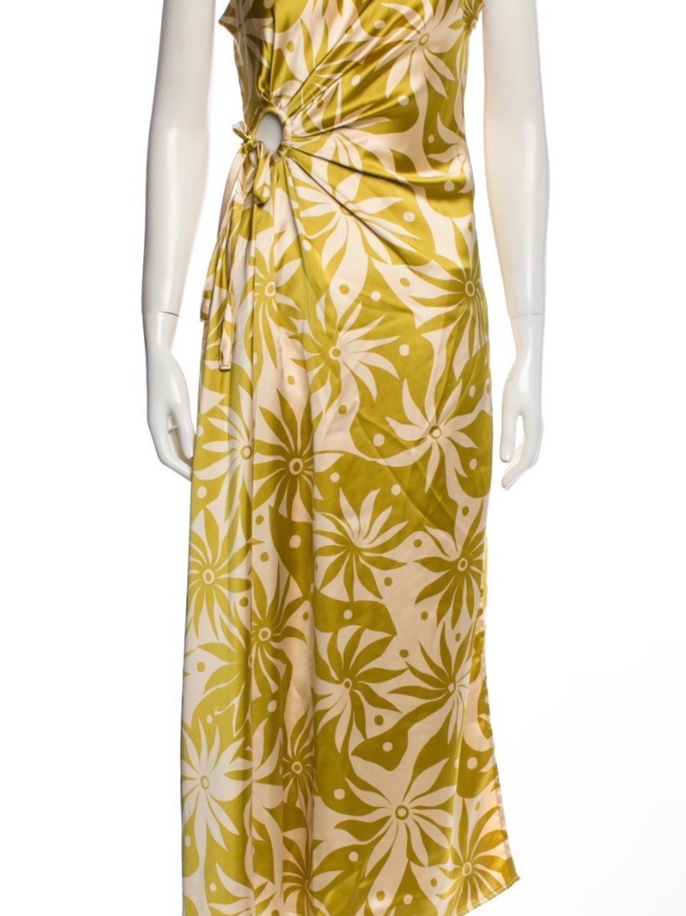 House of Harlow Olive Green Floral Sarong Midi